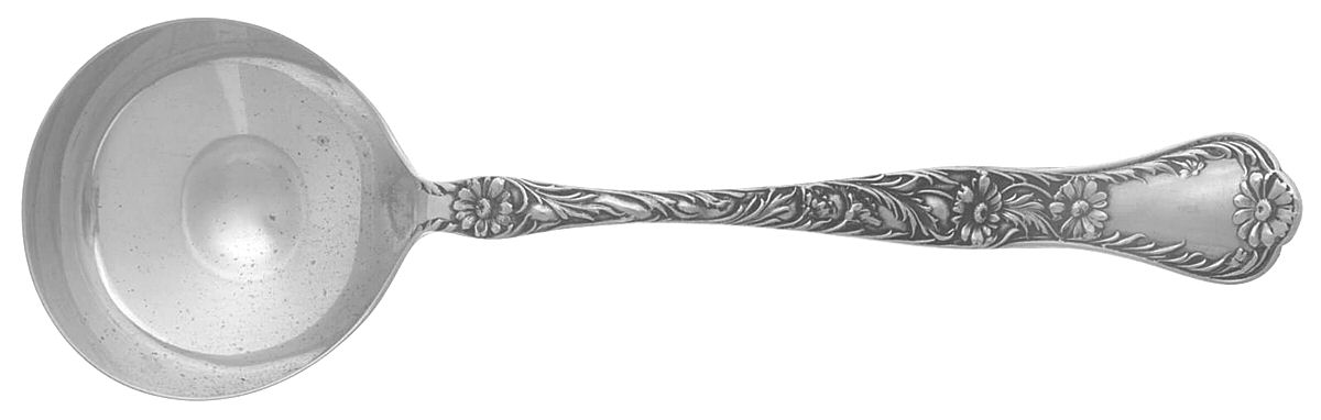 Marguerite (Sterling, 1901) Round Bowl Soup Spoon (Bouillon) by Gorham Silver-1