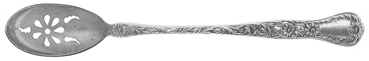 Marguerite (Sterling, 1901) Pierced Bowl Short Handle Olive Spoon by Gorham Silver-1