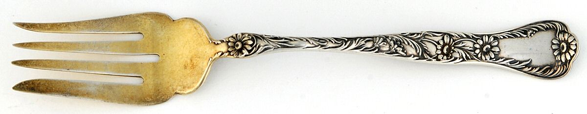 Marguerite (Sterling, 1901) Small Individual Solid Fish/Salad Fork by Gorham Silver-1
