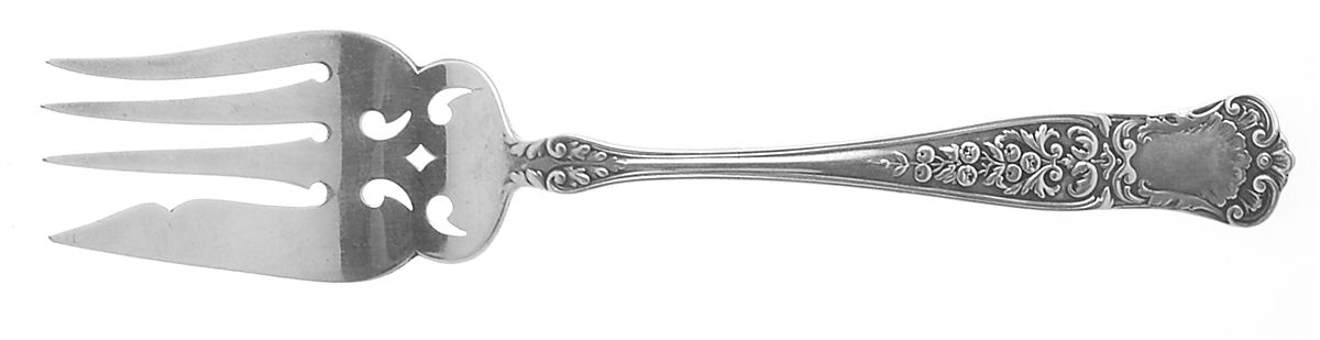 Maryland (Sterling, 1896) Small Solid Cold Meat Serving Fork by Gorham Silver-1