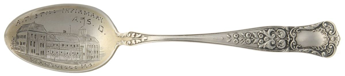 Maryland (Sterling, 1896) Souvenir Spoon (Five O'Clock) by Gorham Silver-1