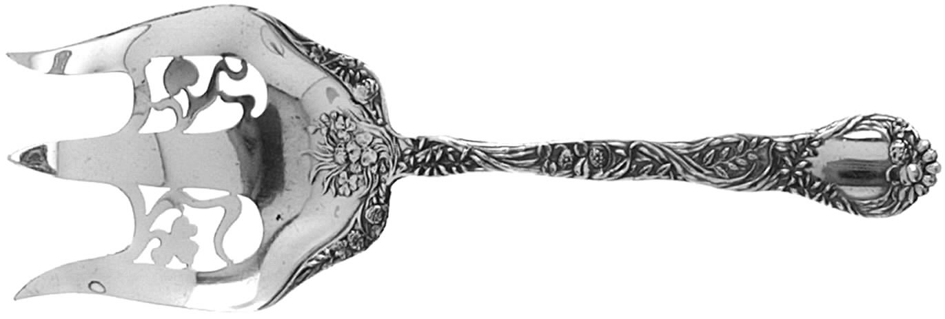 Meadow (Sterling, 1897) Vegetable Serving Fork (Solid) by Gorham Silver-1