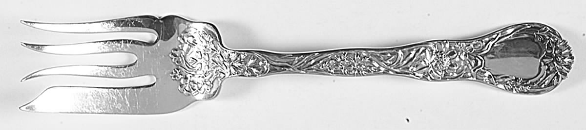 Meadow (Sterling, 1897) Medium Solid Cold Meat Serving Fork by Gorham Silver-1
