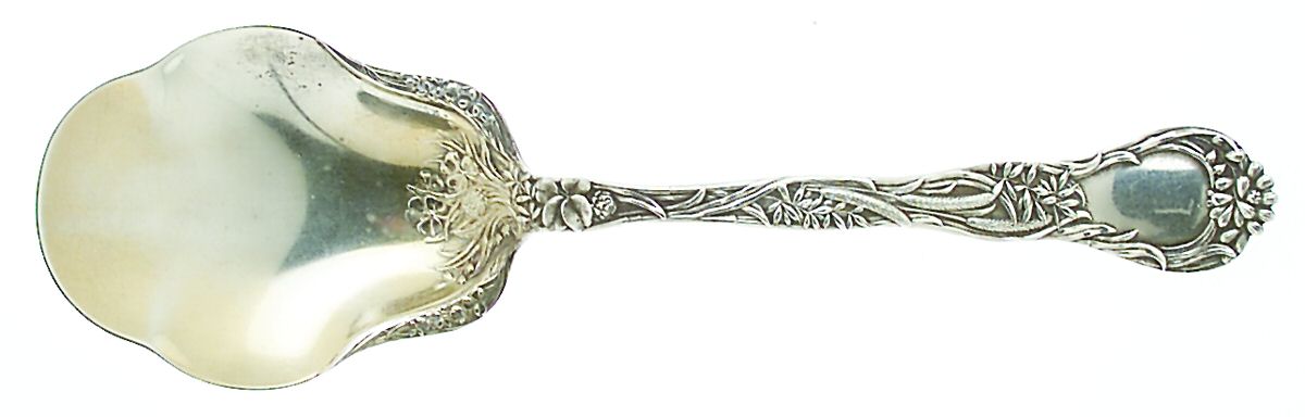Meadow (Sterling, 1897) Small Solid Berry/Casserole Spoon by Gorham Silver-1