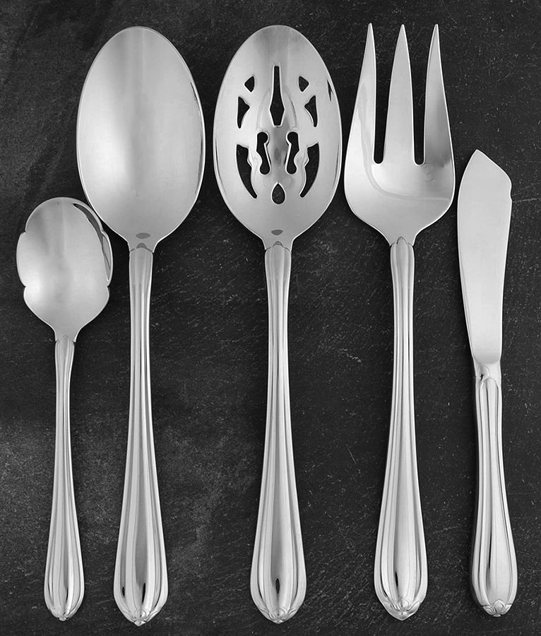 Melon Bud (Stainless) 5 Piece Hostess Set by Gorham Silver-1