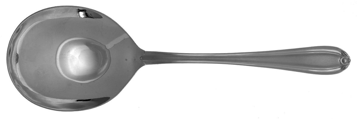 Melon Bud (Stainless) Solid Smooth Casserole Spoon by Gorham Silver-1