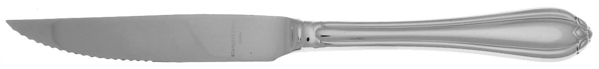 Melon Bud (Stainless) Steak Knife Individual Hollow, Serrate HC by Gorham Silver-1