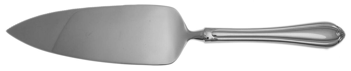 Melon Bud (Stainless) Pie Server with Serrated Stainless Blade HC by Gorham Silver-1