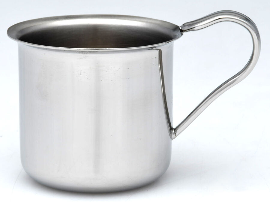 Melon Bud (Stainless) Baby Cup with Stainless Cup and Handle HC by Gorham Silver-1