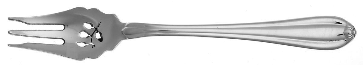 Melon Bud (Stainless) Pickle Fork Pierced with Short Handle HC by Gorham Silver-1