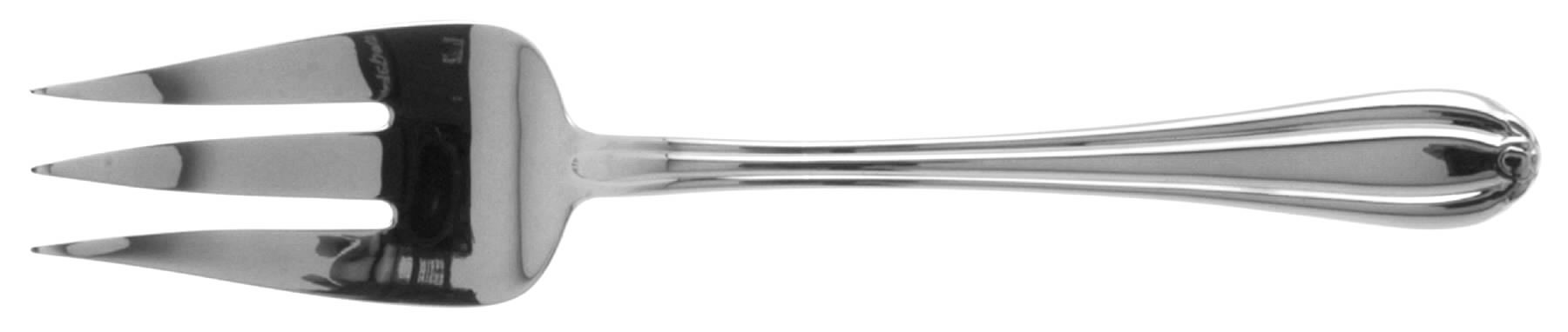 Melon Bud (Stainless) Medium Solid Cold Meat Serving Fork by Gorham Silver-1