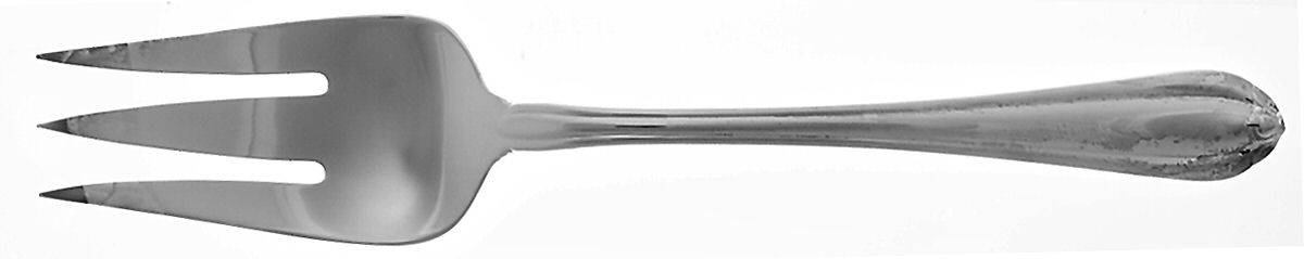 Melon Bud (Silverplate, 1991) Medium Solid Cold Meat Serving Fork by Gorham Silver-1