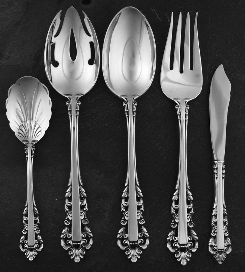 Medici (Sterling, 1971) 5 Piece Hostess Set by Gorham Silver-1