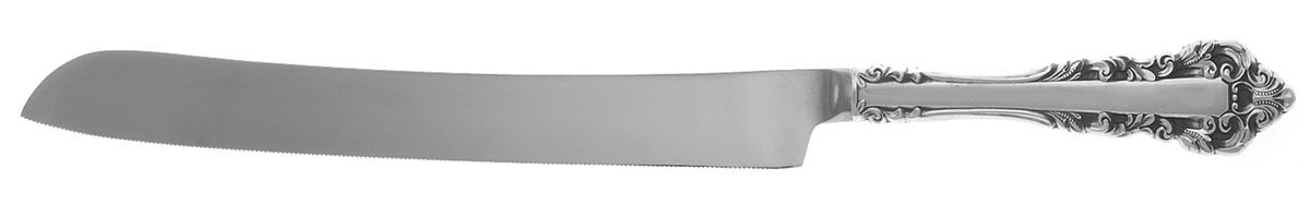 Medici (Sterling, 1971) Wedding Cake Knife with Stainless Blade HC by Gorham Silver-1