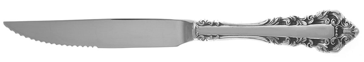 Medici (Sterling, 1971) Steak Knife Individual Hollow, Serrate HC by Gorham Silver-1