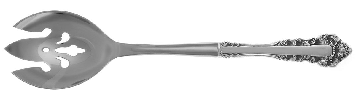 Medici (Sterling, 1971) Salad Serving Fork with Stainless Prongs HC by Gorham Silver-1