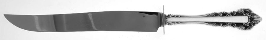 Medici (Sterling, 1971) Large Stainless Blade Roast Carving Knife by Gorham Silver-1