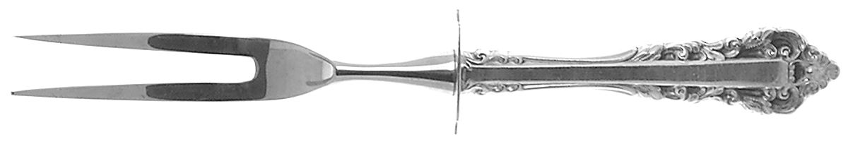 Medici (Sterling, 1971) Small Steak Carving Fork with Stainless Prongs by Gorham Silver-1