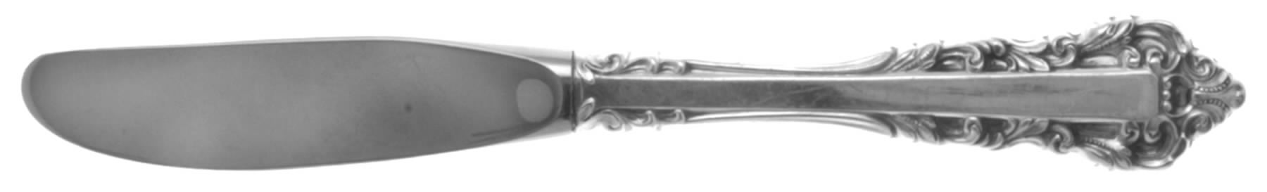 Medici (Sterling, 1971) Modern Hollow Butter Spreader (Stainless) by Gorham Silver-1