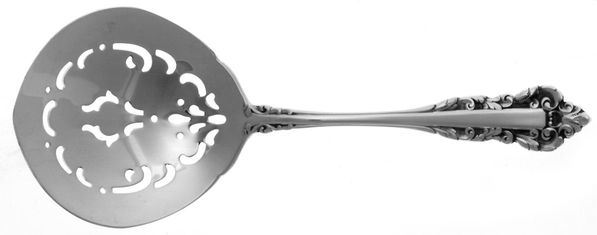Medici (Sterling, 1971) Solid Bon Bon Spoon with Pierced Bowl by Gorham Silver-1