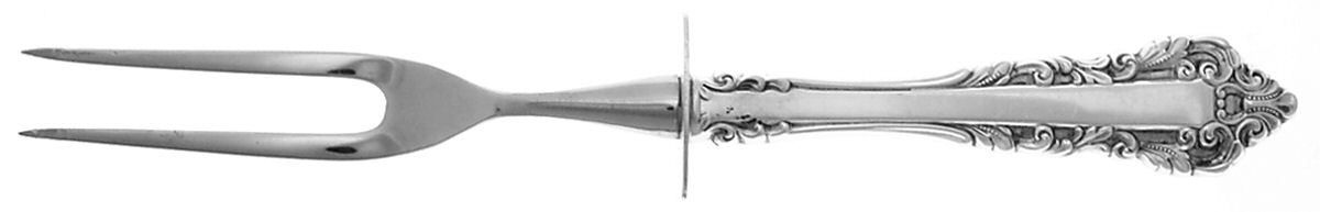 Medici (Sterling, 1971) Large Stainless-Prong Roast Carving Fork by Gorham Silver-1