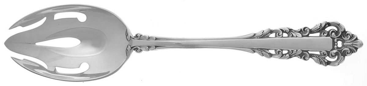 Medici (Sterling, 1971) Pierced Tablespoon (Serving Spoon) by Gorham Silver-1