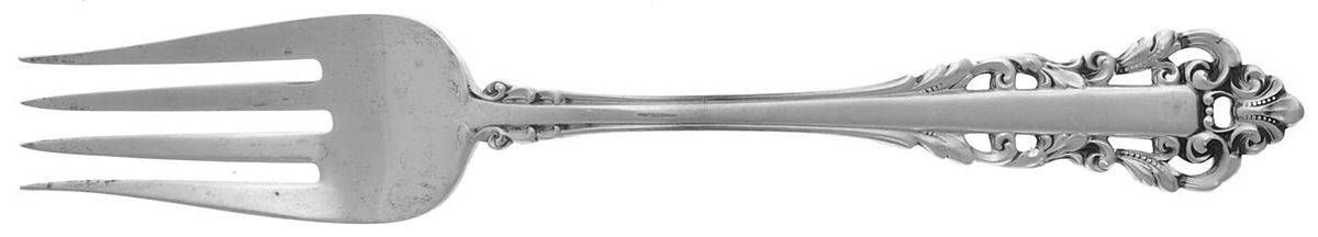 Medici (Sterling, 1971) Medium Solid Cold Meat Serving Fork by Gorham Silver-1