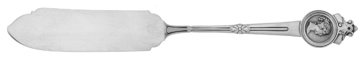 Medallion (Sterling, 1864) Flat Handle Master Butter Knife by Gorham Silver-1