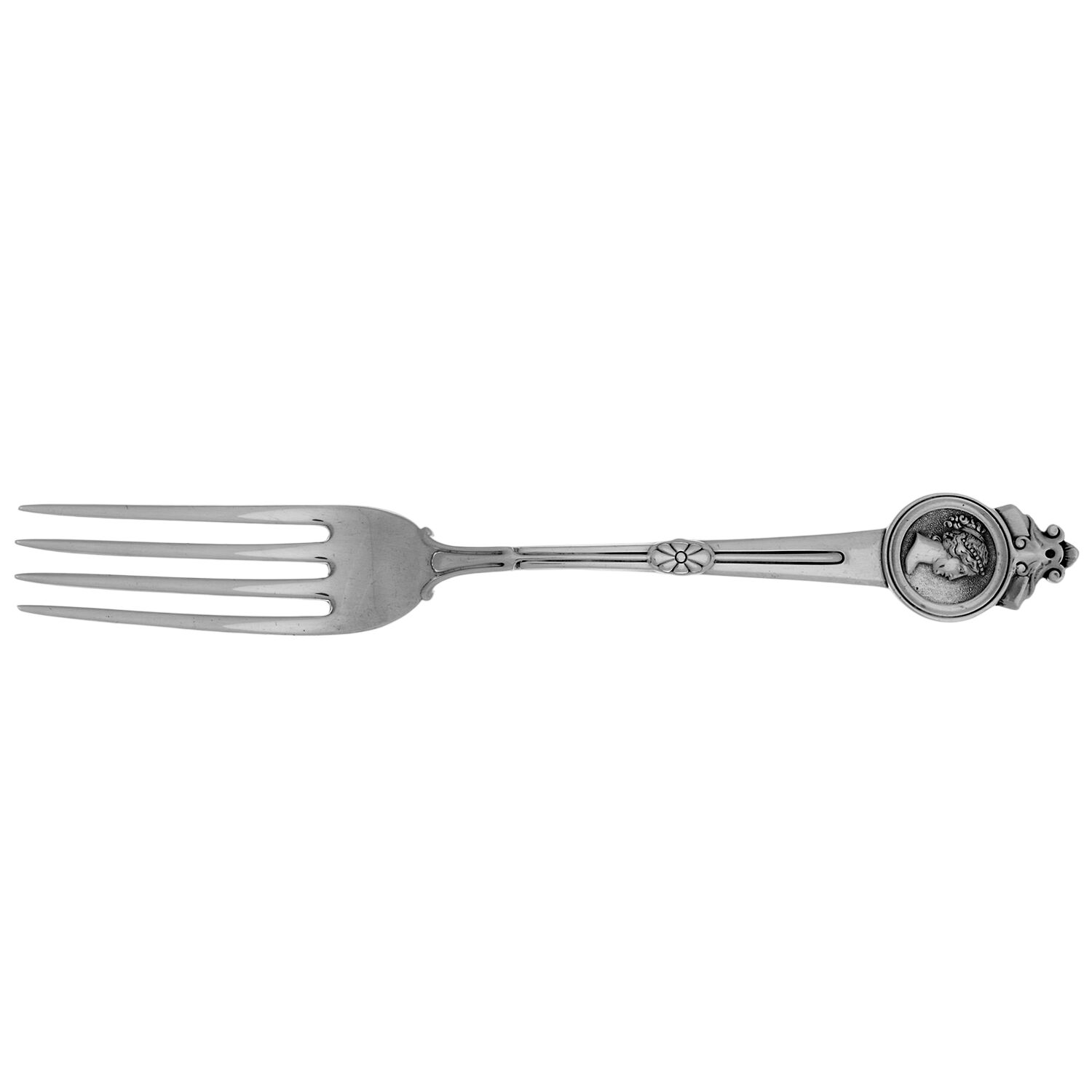 Medallion (Sterling, 1864) Fork by Gorham Silver-1