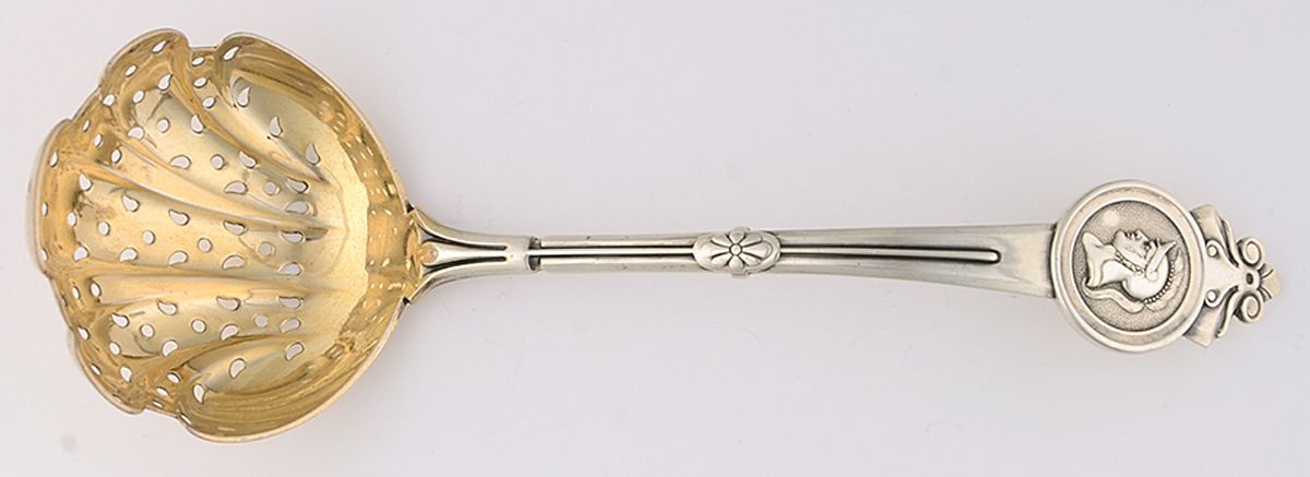 Medallion (Sterling, 1864) Large Sugar Sifter by Gorham Silver-1
