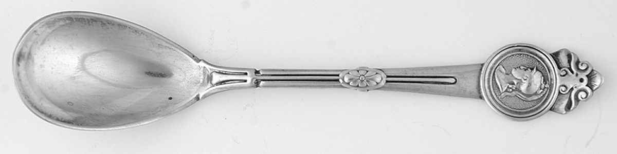 Medallion (Sterling, 1864) Egg Spoon by Gorham Silver-1