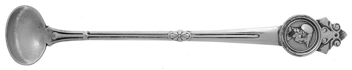 Medallion (Sterling, 1864) Mustard Spoon by Gorham Silver-1