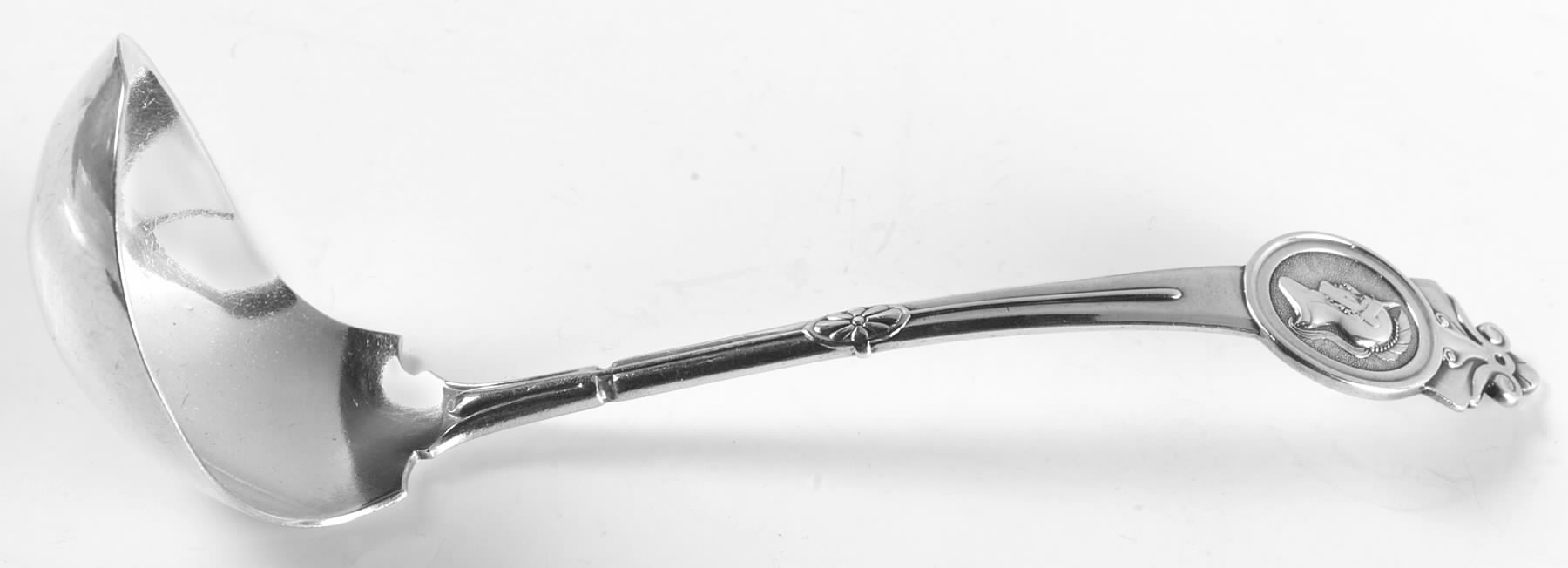 Medallion (Sterling, 1864) Solid Gravy Ladle by Gorham Silver-1