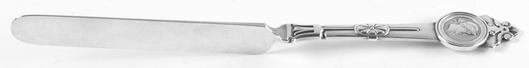 Medallion (Sterling, 1864) Dessert/Tea Knife with Twisted Handle by Gorham Silver-1