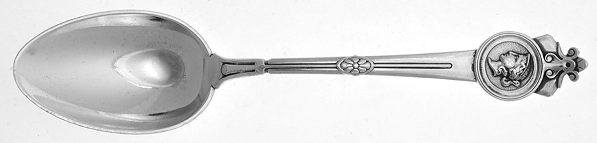 Medallion (Sterling, 1864) Spoon-Dessert/Oval Soup by Gorham Silver-1
