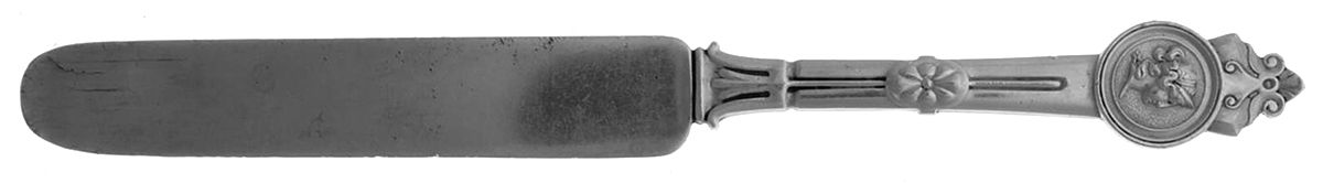 Medallion (Sterling, 1864) Solid Tea/Child Knife by Gorham Silver-1