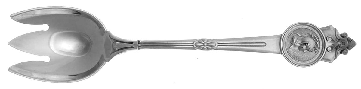 Medallion (Sterling, 1864) Ice Cream Fork by Gorham Silver-1