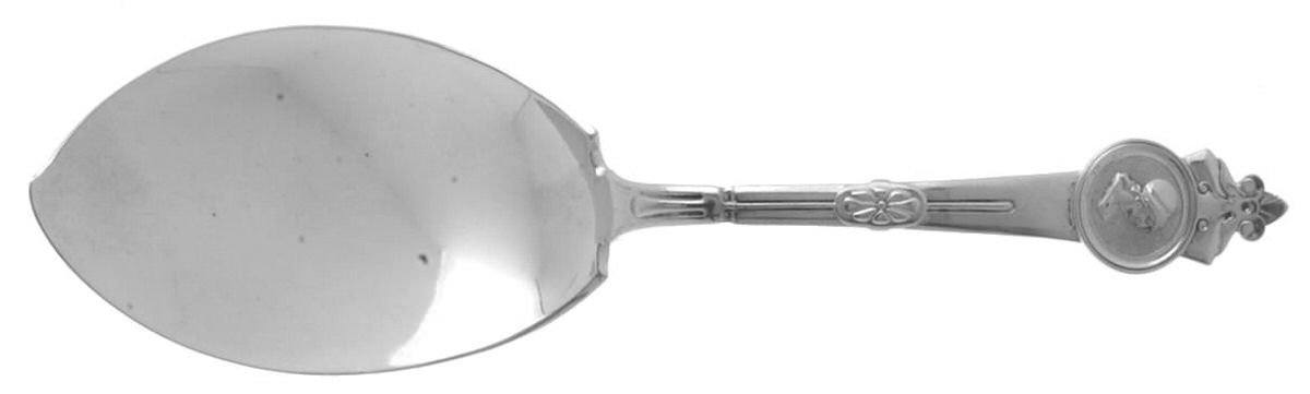 Medallion (Sterling, 1864) Small Solid Ice Cream Server by Gorham Silver-1