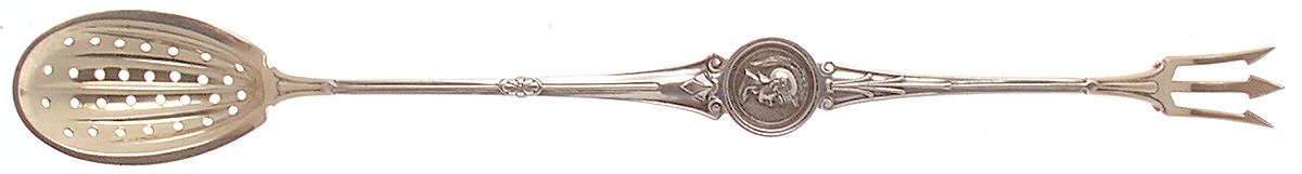 Medallion (Sterling, 1864) Combination Olive Fork/Spoon by Gorham Silver-1