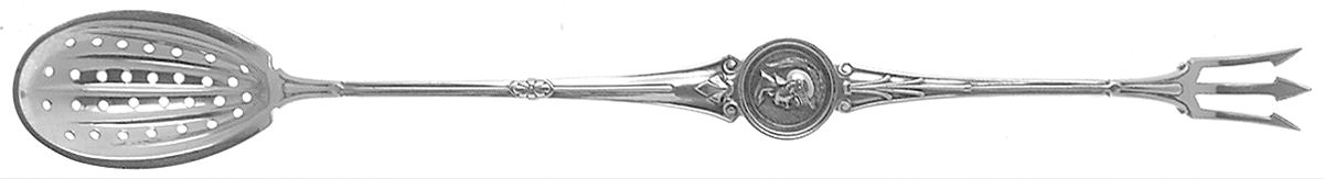 Medallion (Sterling, 1864) Combination Olive Fork/Spoon by Gorham Silver-1