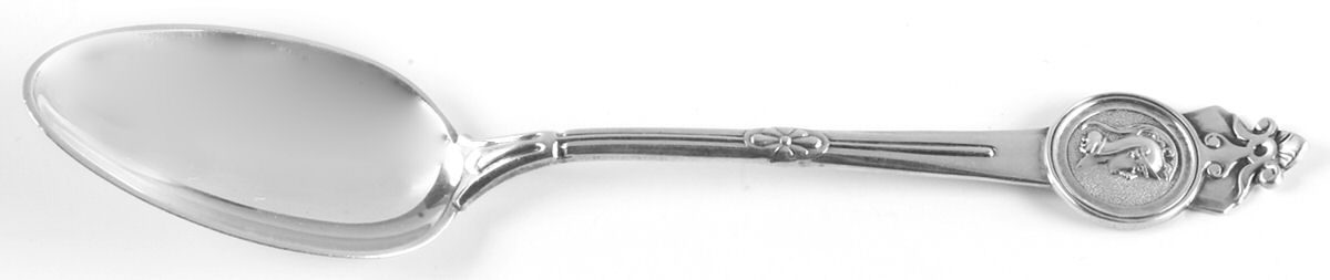Medallion (Sterling, 1864) Teaspoon by Gorham Silver-1