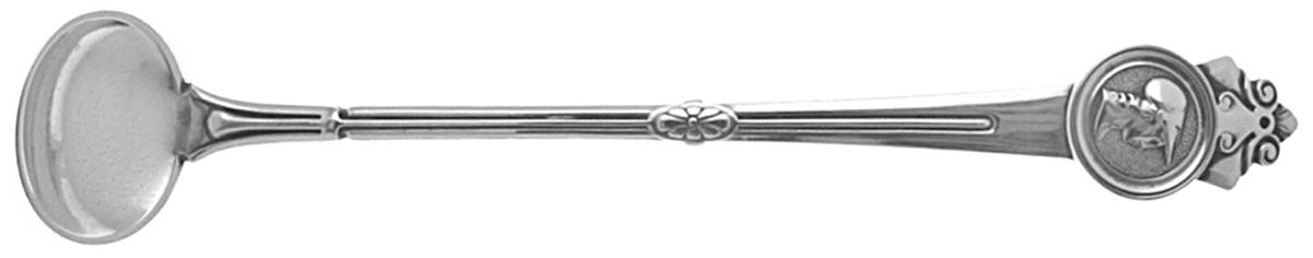 Medallion (Sterling, 1864) Mustard Spoon by Gorham Silver-1