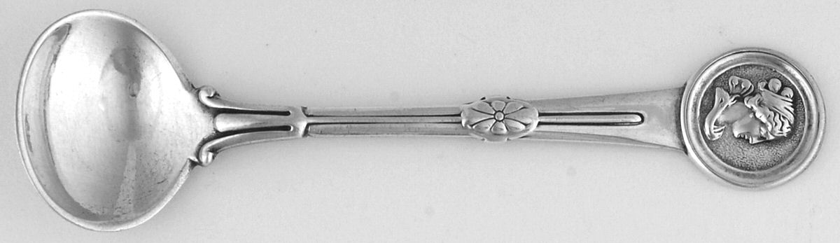 Medallion (Sterling, 1864) Master Salt Spoon by Gorham Silver-1