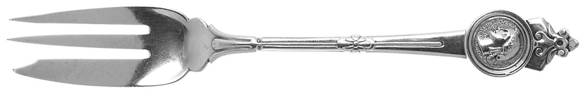 Medallion (Sterling, 1864) Individual Pie Fork by Gorham Silver-1
