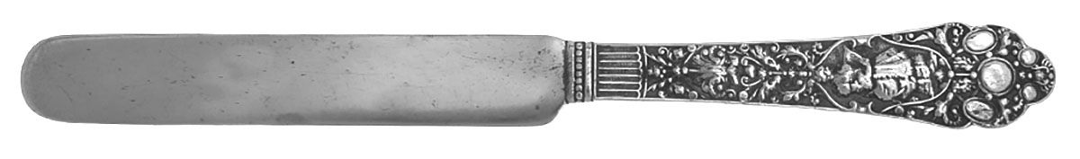 Medici-Old (Sterling, 1880, No Monograms) Solid Tea/Child Knife by Gorham Silver-1