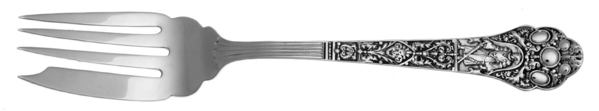 Medici-Old (Sterling, 1880, No Monograms) Fork-Pastry by Gorham Silver-1