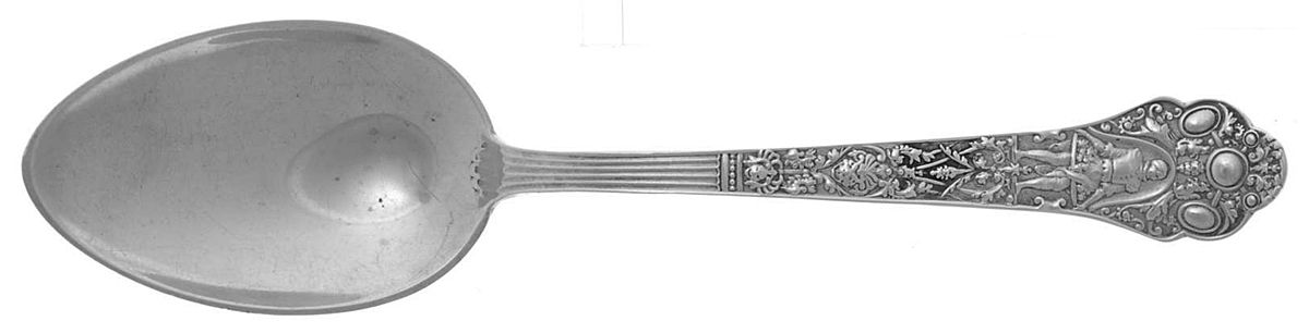 Medici-Old (Sterling, 1880, No Monograms) Teaspoon by Gorham Silver-1