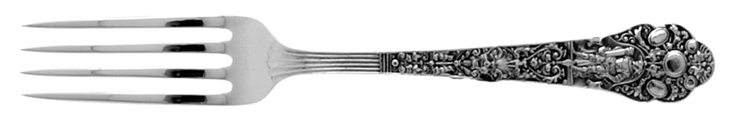 Medici-Old (Sterling, 1880, No Monograms) Fork by Gorham Silver-1