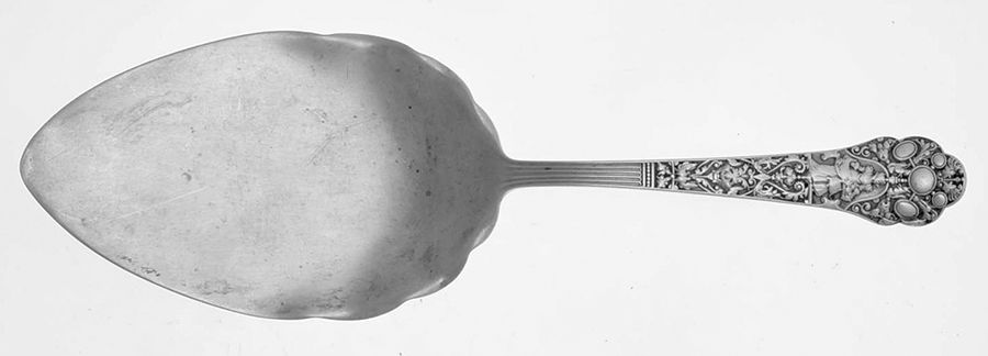 Medici-Old (Sterling, 1880, No Monograms) Large Solid Pie Knife by Gorham Silver-1