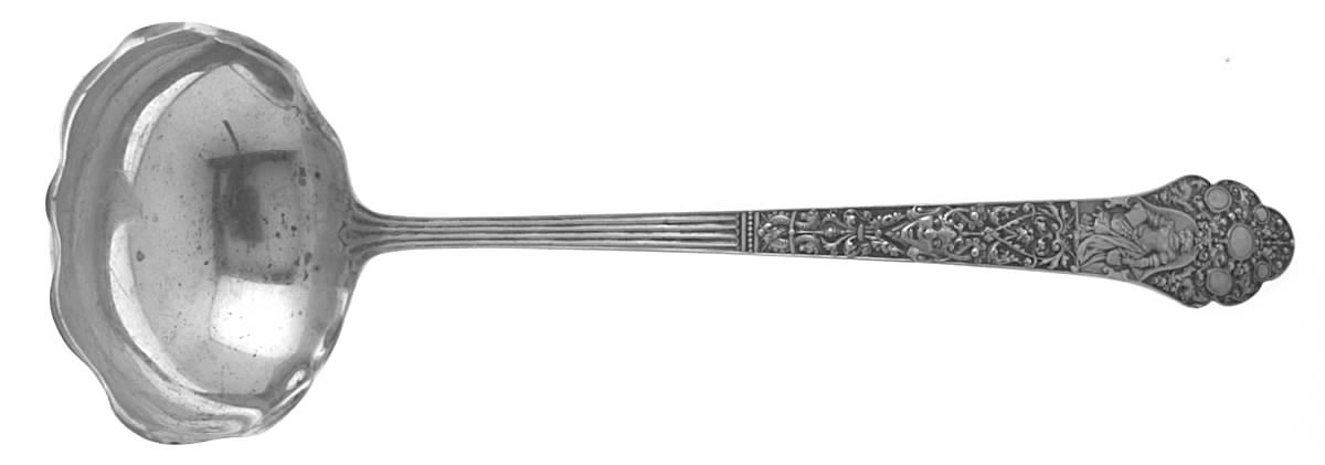 Medici-Old (Sterling, 1880, No Monograms) Oyster Ladle Solid Piece by Gorham Silver-1